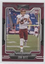 2021 Panini Playbook Rookie John Bates #180 0h3v