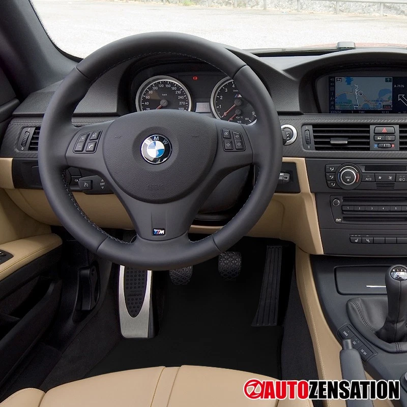 Fit 2007-2013 BMW E92 325i 328i 335i Coupe Black Cotton Side Carpet Floor Mats Foto 2 de 4