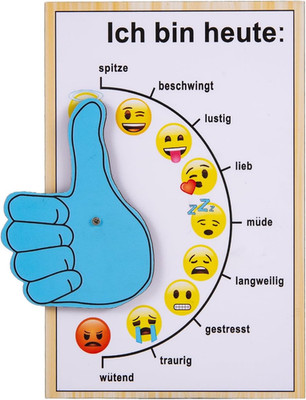 Stimmungsbarometer Holz, Stimmungsanzeiger, Büro Gadgets, Schreibtisch Gadgets,