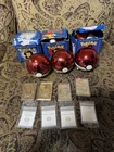 Pokemon Burger King Vintage 1990s 23K Gold Cards and Pokeballs Lot of 5