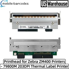 New Printhead for Zebra ZM400 Printhead 203dpi Thermal Label Printer PN: 79800M