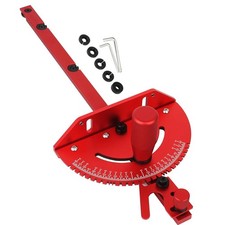 Red Miter Gauge for Table Saw Router Bench Tool with Aluminum Handle Ruler UK