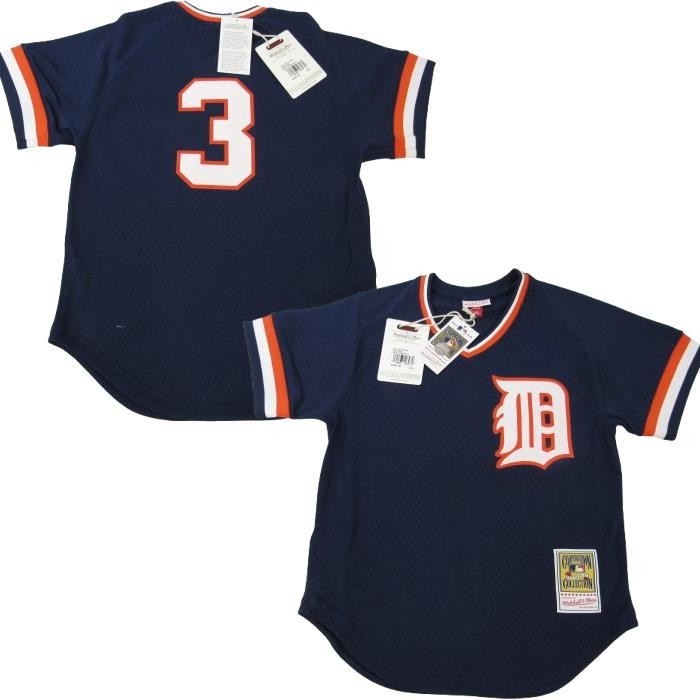New 1984 Alan Trammell #3 Tigers Mens Mitchell & Ness Authentic BP