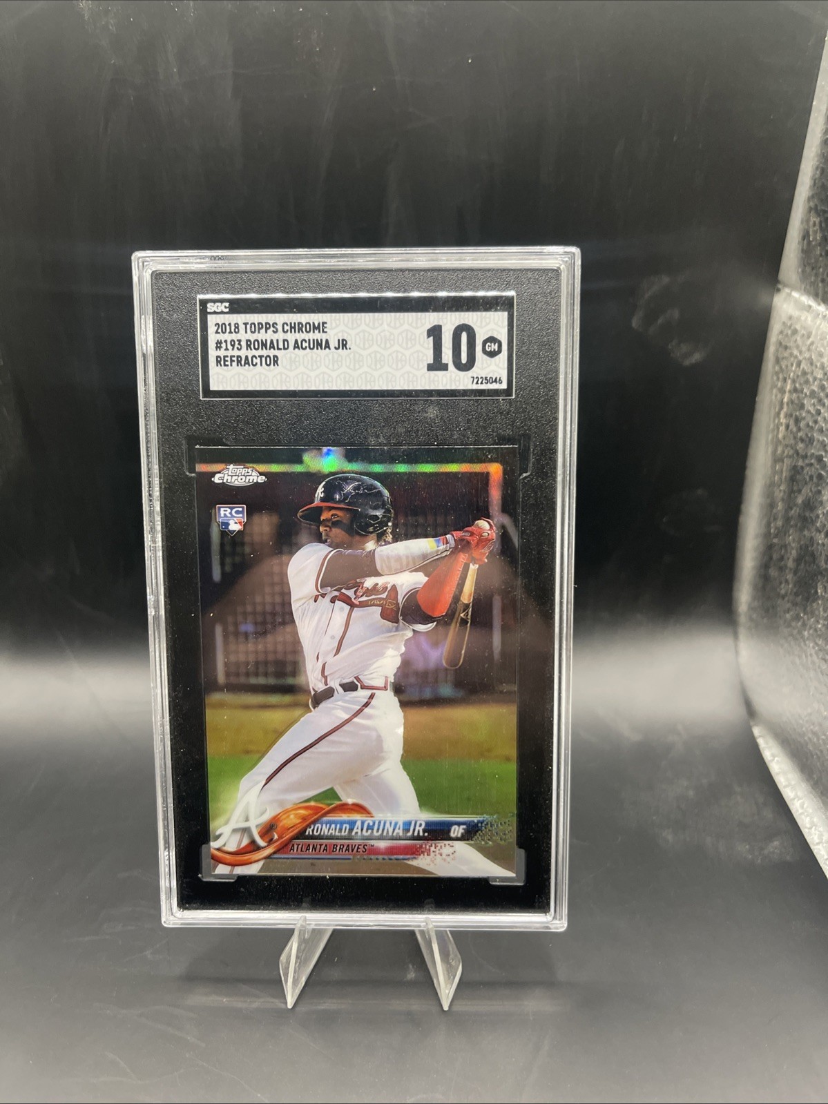 2018 Topps Chrome Ronald Acuna Jr. #193 Refractor SGC 10