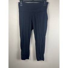 Athleta Lightening Capri Black High Waist Leggings Activewear Pants Women's Sz S