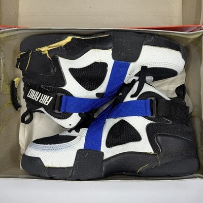 1992 Nike Air Raid Black White Royal Men's Size 10 (130155-010) - CRUMBLING