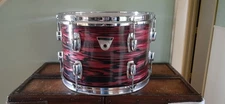 Ludwig Standard Ruby Red Strata 13” x 9” Rack Tom Drum May 26, 1971