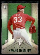 2020 Panini Chronicles #19 Kwang-Hyun Kim Titanium Green Baseball Card 3302K