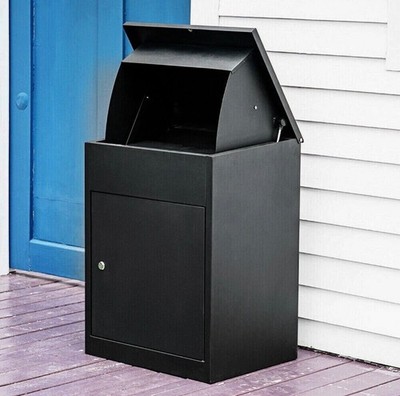 Große abschließbare Paketzustellung Drop Box Outdoor Diebstahlsicherung Kurier Postkasten NiB 
