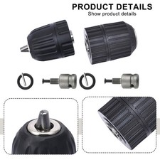 Electric Drill Chuck Conversion with Patented Locking for Better Clamping Power