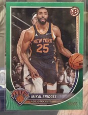 2025-26 Topps Bowman Chrome Mikal Bridges Paper Green /99