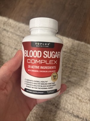 Toplux Blood Sugar Complex 60ct New Exp 7/2028