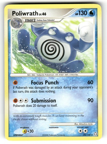 Poliwrath NM 35/146 Legends Awakened Pokemon Rare Regular
