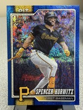 2026 Topps Series 1 Blue Foil #77  /150 Spencer Horwitz Pittsburgh Pirates