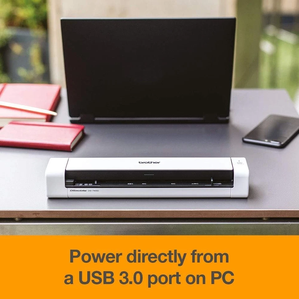 Brother DS-740D Document Scanner, USB 3.0, DSMobile, Portable, 2 Sided Scanning, - Immagine 4 di 4