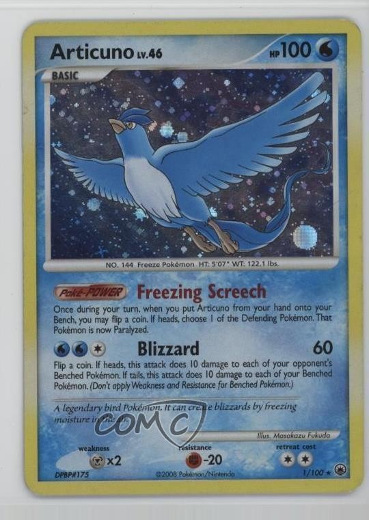 Articuno Holo Pokémon Diamond & Pearl Majestic Dawn #1 2008