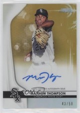 2020 Bowman Sterling Prospect Gold Refractor 43/50 Matt Thompson Auto 0q21