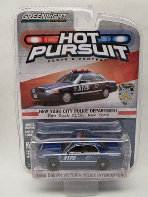 Greenlight Hot Pursuit 1:64 Ford Crown Victoria NYPD Auxiliary Police N.Y.P.D.