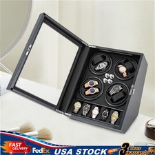 Automatic Watch Winder 8 5 Slots Led Display Case With Lock For Watch Collection