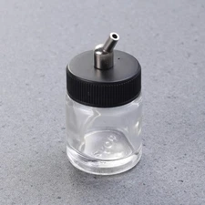 22 Pcs Airbrush Glass Bottles 22cc Transparent Paint Jars with Caps for Airbrush