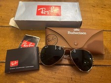 New Ray-Ban Aviator Classic Gold RB3025 L0205 58-14 58mm with Green G-15 lenses
