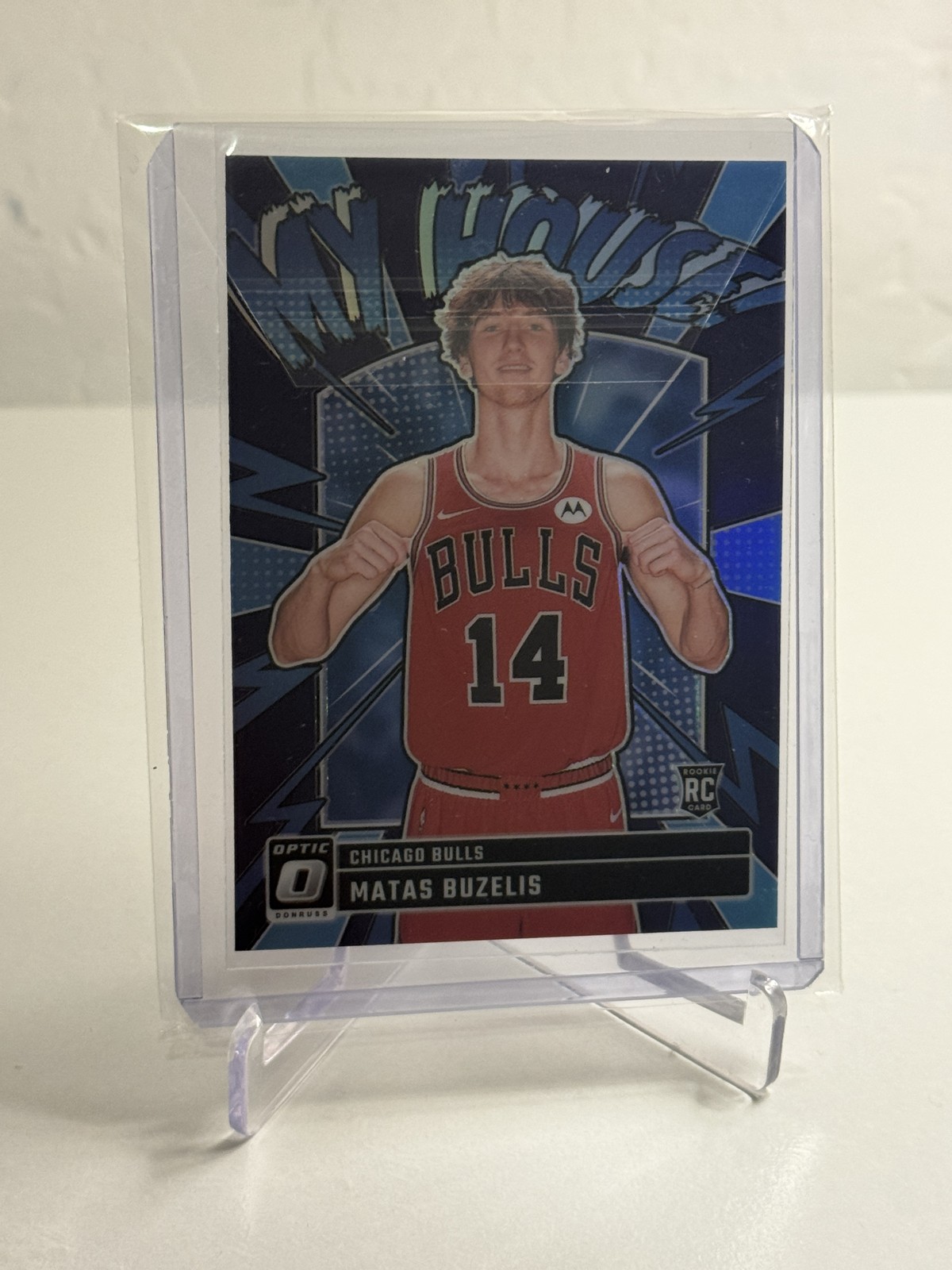 Matas Buzelis Rookie Card Purple Prizm 2024-25 Panini Donruss Optic - My House