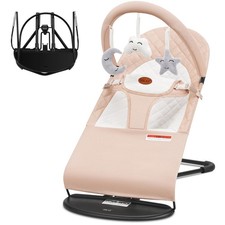 Baby Bouncer, Portable Baby Bouncer Seat for Babies 0-18 Months, 100 Cotton ...