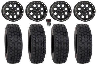 System 3 SB-7 Beadlock 15'' Wheels Black (4+3) 33'' RX600 Tires 1500 & Xpedition