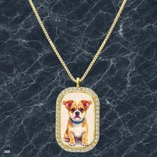 Gorgeous Cute Dog Puppy Pendant Necklace Image Design Lovely Gold Tone Best
