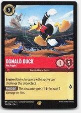 Disney Lorcana Donald Duck Not Again Legendary Rise of the Floodborn 106/204 NM