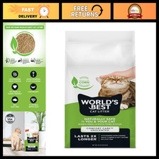 Arena para gatos premium sin perfume - 32 libras, ingredientes naturales, agrupación rápida, gripes