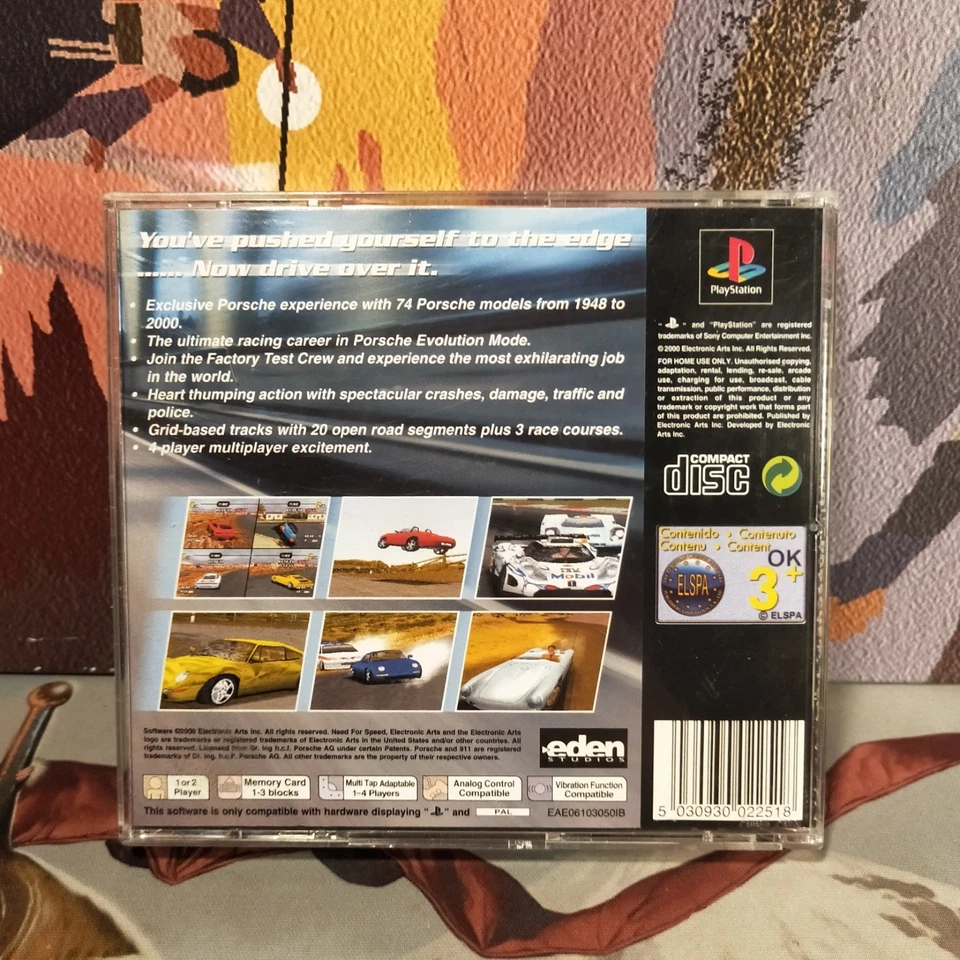 Need for Speed Porsche 2000 PS1 Sony Playstation PAL - Image 2 of 3