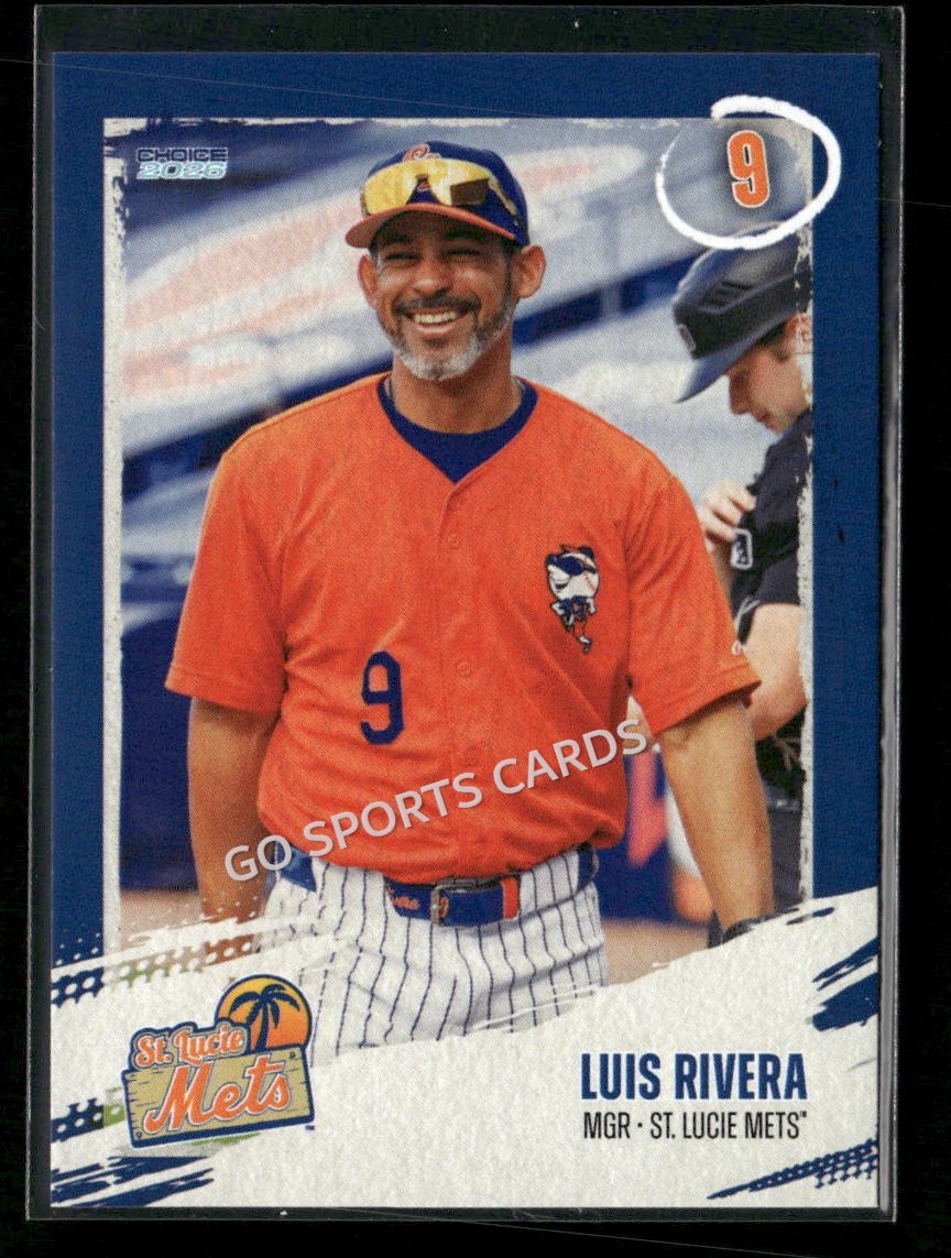 2026 St Lucie Mets Luis Rivera MGR New York Minor League PR