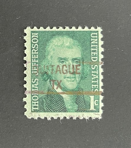 Quitaque, Texas Type 841 Precancel - 1 cent Jefferson - U.S. #1278 - TX
