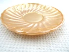 Vintage Anchor Hocking Sauser Plates Amber
