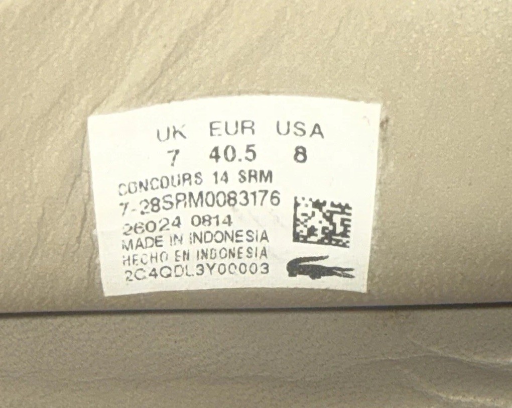 Lacoste Men’s 8M Brown Leather Dress Casual Slip On Penny Loafer Preppy thumbnail 4