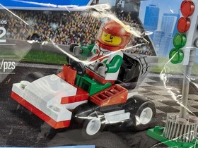 *NEW* LEGO City 30314 Go-Kart Racer Exclusive Minifigure Rare Stocking Stuffer