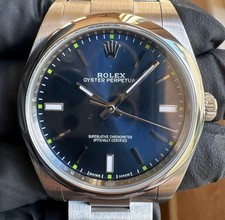 2018 Rolex Oyster Perpetual 39mm Ref. 114300 Blue Dial "SeaHawks" *EX COND*