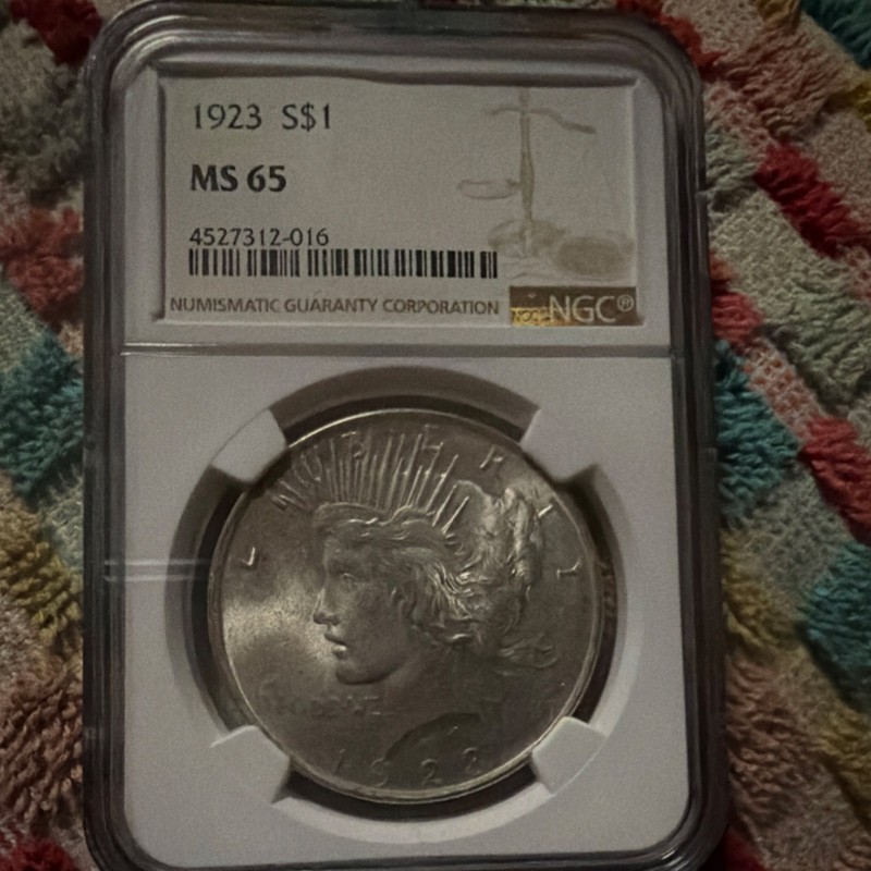 1923 Peace Dollar MS65 NGC $1 Silver Coin Philadelphia KM#150