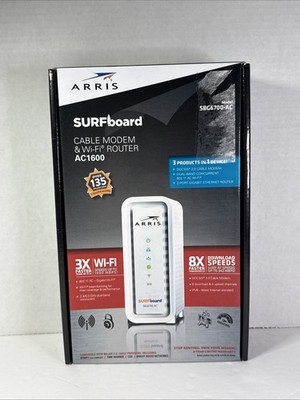 ARRIS Surfboard Docsis 3.0 Cable Modem And AC1600 Dual Band Wi-Fi Router