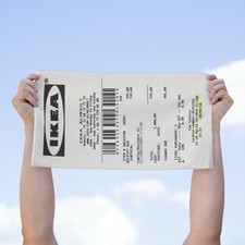Raro Asciugamano Ricevuta IKEA 11x18” Edizione Speciale