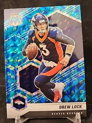 2021 Panini Mosaic - Drew Lock Peacock   Prizm #66 Broncos/Giants/Seahawks SSP