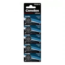 5 Camelion Cr2016 Batteries Lithium 75 Mah 3 V Coin Cell Dl2016 5Bl Exp 2031 NEW