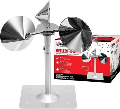 Reflect-A-Bird Reflective Spinning Deterrent Repels Pigeons Sparrows
