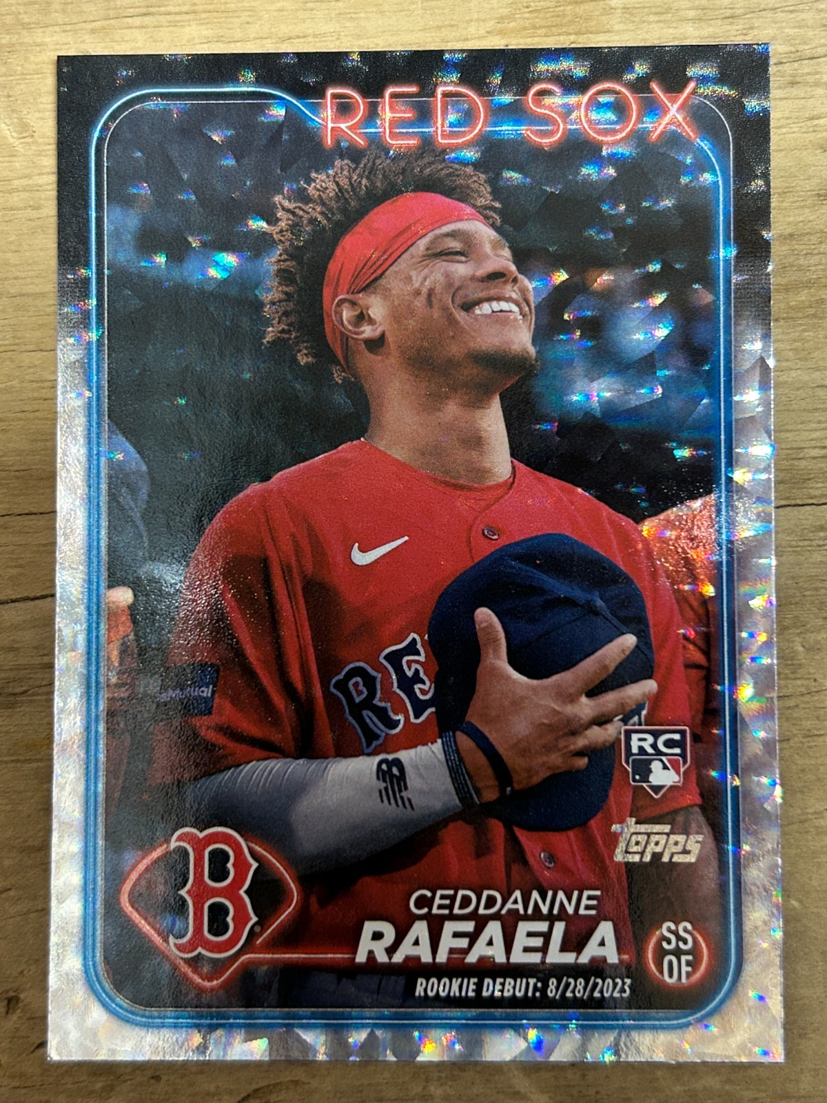 2024 Topps Update- Rookie Debut Ceddanne Rafaela #US110 Silver Crackle Foilboard