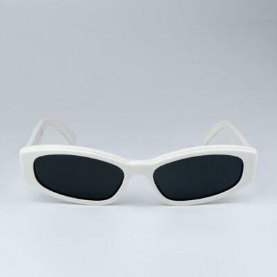 SALE! NEW Celine CL40252I 25A White Grey Rectangle Women Sunglasses CL 40252I Celine Women AUTHENTIC Sunglasses White Grey Rectangle  main image 2