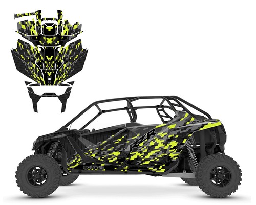 RZR-4 PRO XP PRO R 2020-2022 kit envolvente de gráficos 24 mil diseño vinilo V1901 camuflaje - Imagen 8 de 12