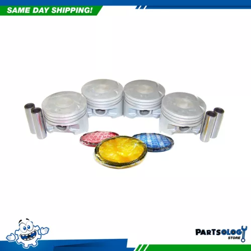 DNJ PRK119 Piston and Ring Kit For 92-96 Dodge Eagle 1.8L L4 SOHC 16V 4G93