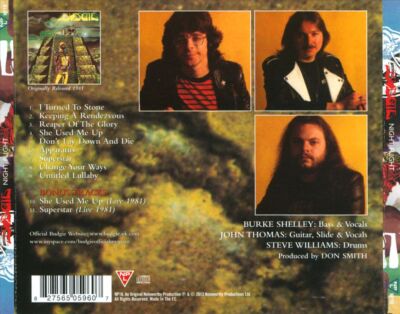 BUDGIE (METAL) - NIGHTFLIGHT [BONUS TRACKS] NEW CD
