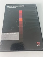 Adobe Creative Suite 4 Design Premium DVD, 2008 Mac Student w/Serial Number